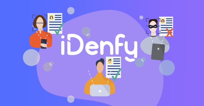 Illustration of iDenfy identity verification solution