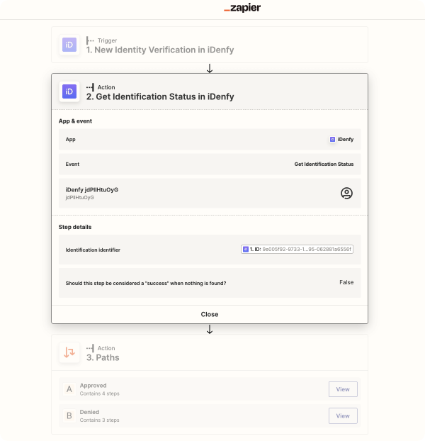 Get id verification status, to update the customer