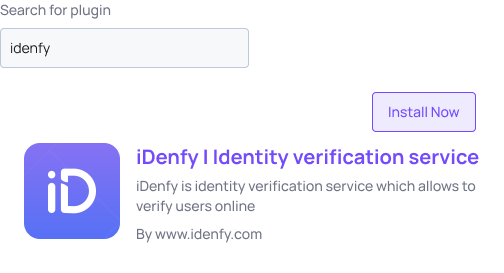 iDenfy plugin for WooCommerce