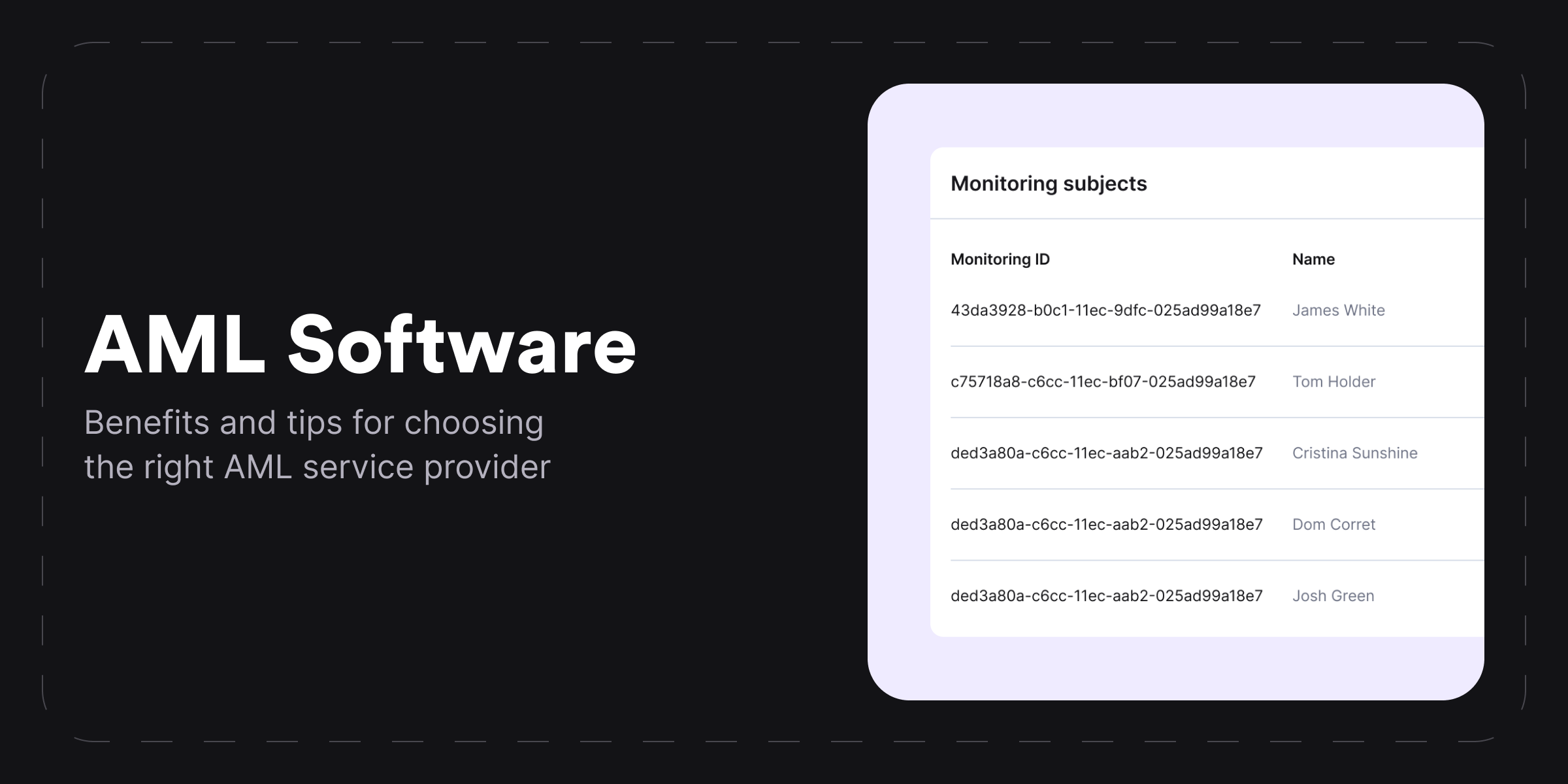 AML software