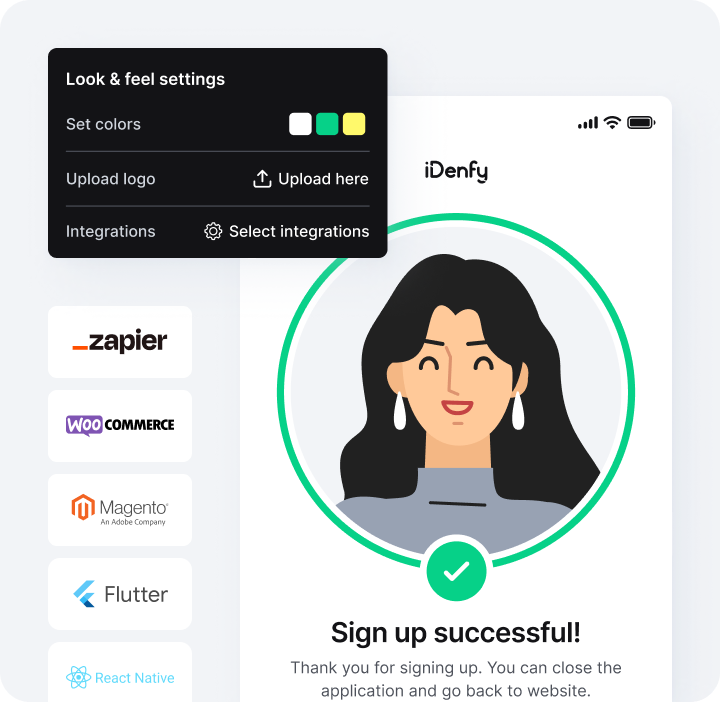 Customizable age verification solution.