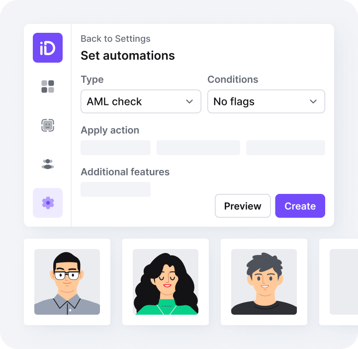 Example of automation settings.