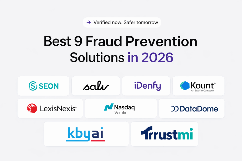 Best nine fraud prevention solutions in 2026