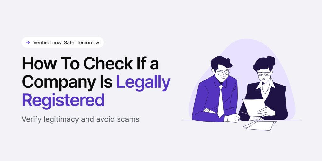 how to check if a company is legally registered