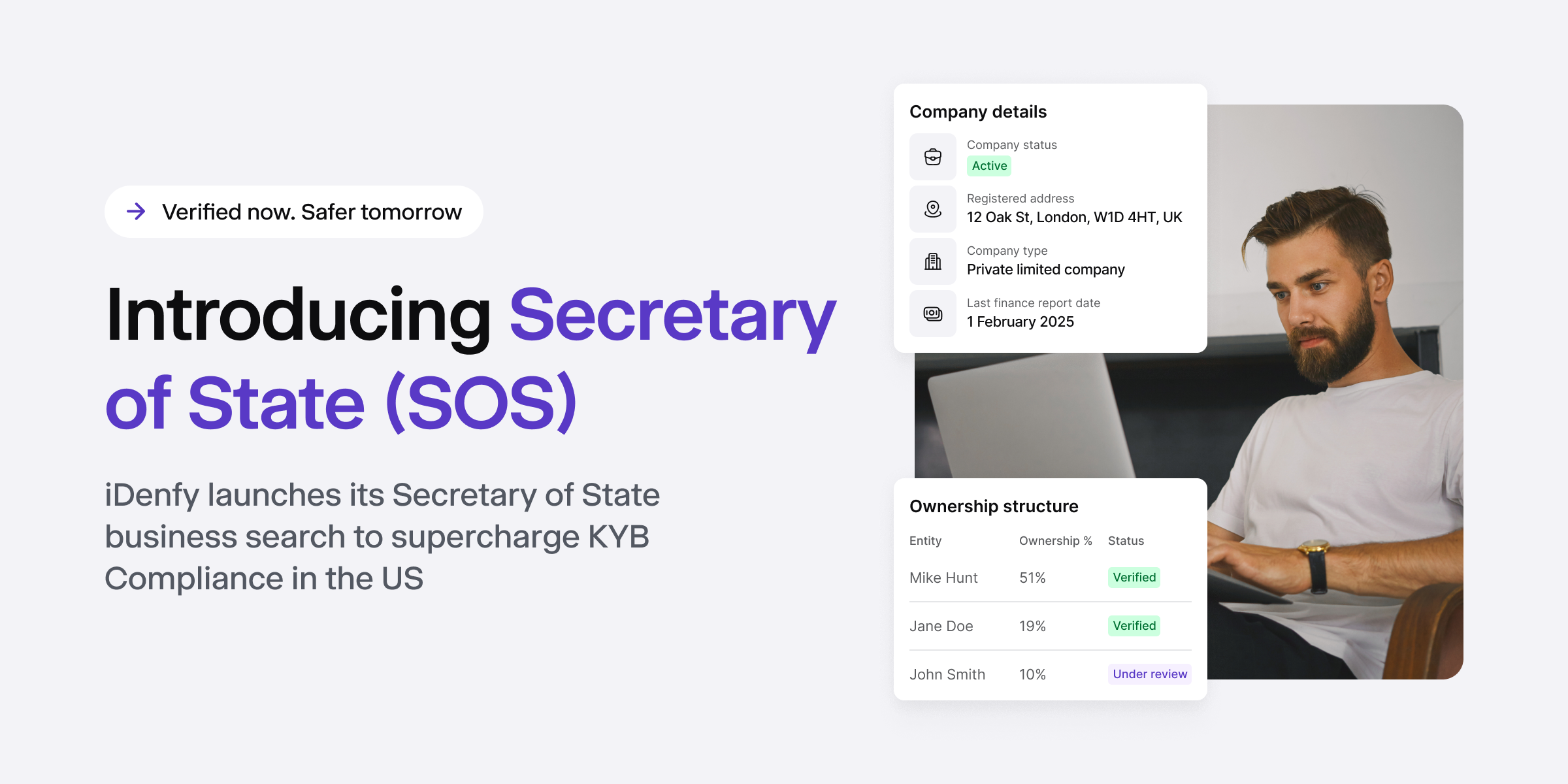 Secretary of State (SOS) business search.