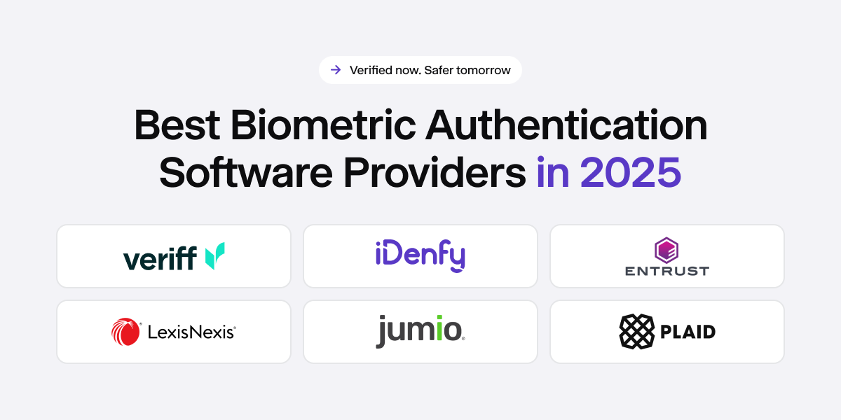 Best biometric authentication software providers in 2025